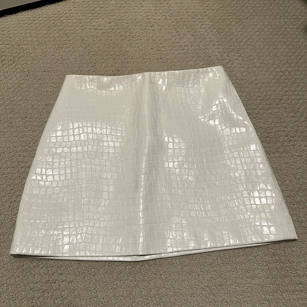 Alice and Olivia Faux Leather Skirt
